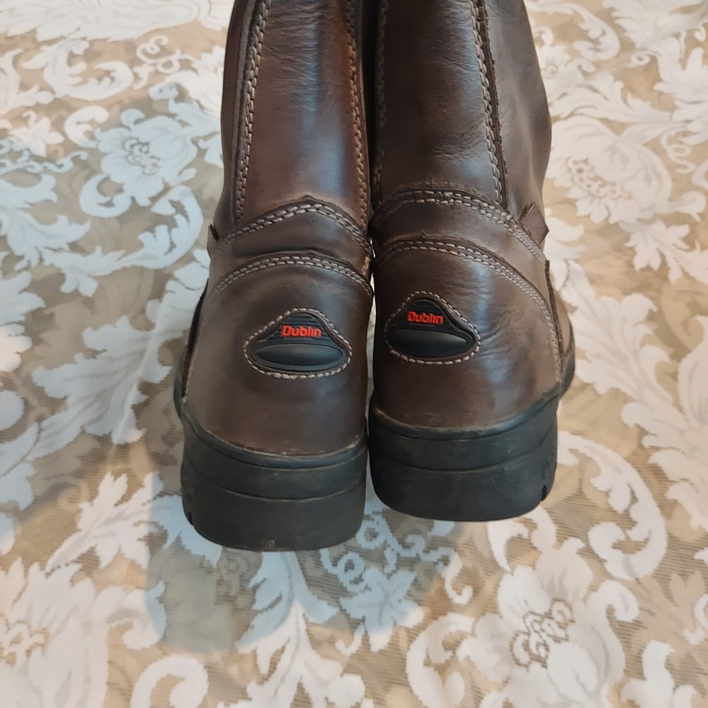 Dublin River Boots Brown Leather Waterproof Equestrian Tall Country Boot Women 9 - Picture 3 of 8